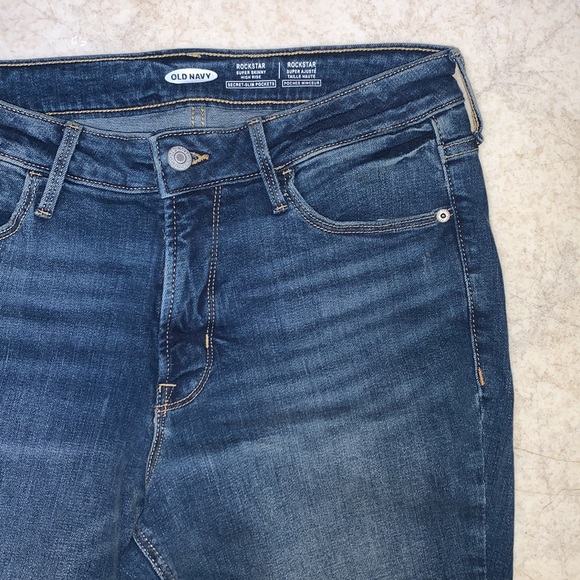 SUPER SKINNY ROCKSTAR HIGH RISE JEANS OLD NAVY - Picture 2 of 3